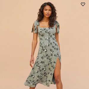 Reformation ‘Twilight’ dress in Verde